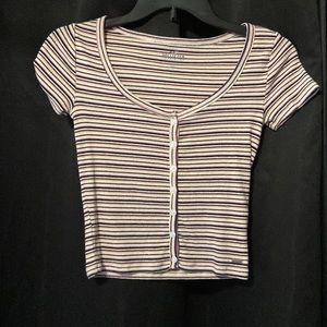 Hollister button up baby tee
